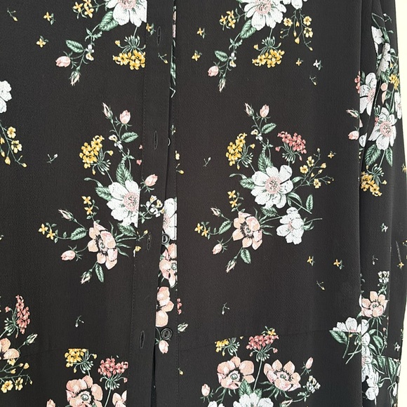 H&M Floral Tunic Dress Shirt - Picture 2 of 3